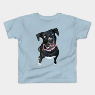 Charismatic Canine Black Labrador Mix Kids T-Shirt